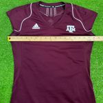 Adidas Texas A&M 1/4 Sleeve Shirt Womens SM Aggie Training Staff‎ "team Issue" Stitched Photo 4