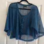 Noelle Womens OS Open‎ Knit Mermaidcore Fishnet Coastal Laggenlook Lagom Blue Size undefined Photo 0