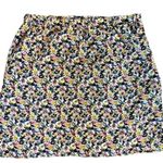 Molly Bracken  colorful floral faux wrap style ruched mini skirt Photo 0