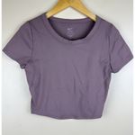 Nike One Dri-Fit Women’s Short Sleeve Cropped Top Size M Purple Brown Photo 0