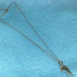 SKULL charm with red stone eyes on a wing charm holder adjustable chain necklace Blue Photo 1