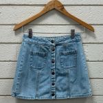 Brandy Melville Denim Jean Mini Skirt one size Photo 7