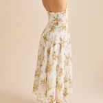 Altar'd State NEW Altar’d State Yellow Halter Floral Maxi Dress Size Large NWT Photo 4