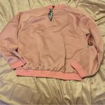 Motel NEW Rose Embroidered Satin Bomber Jacket size medium Photo 9