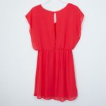 Buttons Short Sleeve Chiffon Dress Size Medium Photo 4