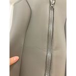 SKIMS Size XXS RUBBER SCUBA SWIM MOCK NECK DRESS GREY CHALK NWT GRAY RUBBERIZED Photo 8