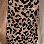 Yet Again Leopard Print Open Front shawl collar Cardigan Sweater medium Photo 1