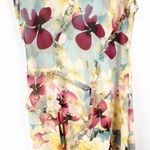 Sundance 100% Silk Floral Ruffle Trim Detail V-Neck Lined Dress Size 6 Photo 8
