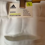 Adidas NWT Aeroready Tapered Bottom White Sports Pants, L Photo 1