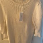 frame denim Frame-denim Off White Crew Top, NWT, XL Photo 1