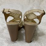Lucky Brand Wedge Sandal Remmy Woven Heel Beige sandals Boho women’s Size 9 Photo 3