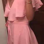 Pink Lily Pink Wrap Romper  Photo 0