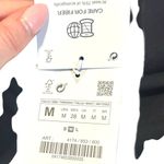 ZARA NWT  Black Turtleneck Knit Midi Dress Size Medium Classic Photo 3