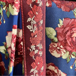 Pioneer Woman Blue Floral Shark Bite Kimono‎ Size L/XL Size L Photo 2