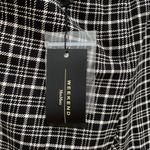 Max Mara Weekend Valico Fringe-Trim Plaid Cropped Pants Black White 8 Photo 7