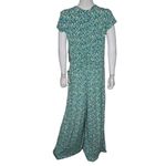 Vince Camuto Women’s Print V-Neck Short-Sleeve Jumpsuit Green Sz XL Photo 5