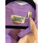 Schmidt  Women’s Workwear Top Purple with Pearl Buttons Size 2X Photo 2