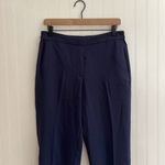 J.Crew Jamie Pant Pull On Elastic Back Tapered Leg Ankle Length in Navy Size 8 Photo 6