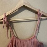 Rollo Coster Light Pink Ribbed Knit Jumpsuit Size L Photo 4