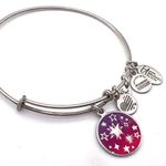 ALEX AND ANI Alex And Ani 2019 Women's Cosmic Star It Brush Charm Expandable Bangle Bracelet Photo 0