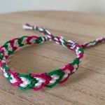 Handmade 10/$25 Dark Strawberry Woven Bracelet Photo 0