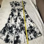 Raga  Small Black White Midi Dress Tie dye Splatter Hip Hop Urban Business casual Photo 4