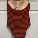 Kona Sol Koni Sol Copper Stripe Pucker One Piece Swimsuit Photo 7