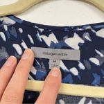 Classiques Entier  Blue Abstract Print Silk Long Sleeve Boho Blouse Womens M Photo 5