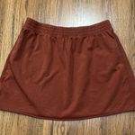 Aerie Offline  Skirt Womens Medium Rust Color Pockets Stretch Lounge Photo 4