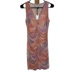 BB Dakota by Steve Madden Keep Me Wild Sleeveless Ruched Bodycon Dress Size S Orange Photo 2