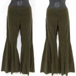 Handsewn Green 70's Vintage Fashion Bell Bottom Low Waist Flare Pants Sz S Size M Photo 7