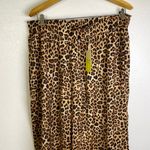 Summersalt  The Perfect Palazzo Pants XL Tan Black Leopard Animal Beach NWT Photo 2