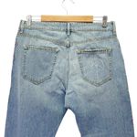 Sandrine Rose Embroidered Boyfriend Jeans Size 28 | 6 Handmade in LA Boho Chic Blue Photo 5