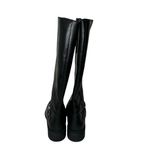 Clarks Hearth Rae Black Leather Knee High Boot 7 Photo 4
