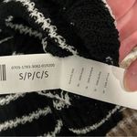 Urban Heritage Black & White Stripes Pullover Sweater with Suede Elbow Pads Sm Photo 5