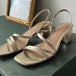 Reformation Rose Gold Kitten Heels Photo 0