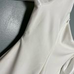 Likely NWT  NYC Statement Sleeve One Shoulder White Bodycon Dress Women’s Size 4 Photo 2