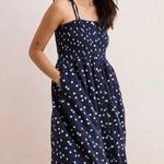 Aerie  Star Smocked Navy White Summer Dress Sun XS Photo 0