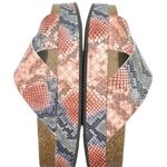 Free People Sidelines Flatform Sandals Candy Snake Blue Pink Women’s Size 9 US Photo 10