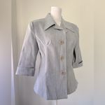 Charlotte Russe Vintage ‘90s Gray Lightweight 3/4 Sleeve Blazer Photo 1