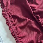 White Birch NWT mixed media yoga leggings burgundy small Photo 3