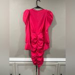 Monaco Hot Pink Long Sleeve Dress Photo 3