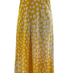 Diane Von Furstenberg DVF  Silk‎ Maxi Dress 6 Yellow Halter Resort Evening Photo 0
