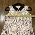 Karl Lagerfeld  sleeveless floral lace embroidered collar pink mini dress 2 Photo 4