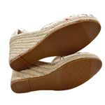 Allegra K NEW Espadrille Wedge Womens 7 Floral Ankle Strap Heels Platform Shoes Photo 5