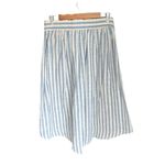 Max Studio  - NWT Hi-Low Hem Linen Blend Striped Skirt Sz M Photo 4