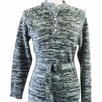 Miss Holly Vintage 70s Pullover Tunic Length Heather Gray Knit Sweater 40 Photo 0