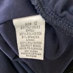 #130 JACKIE JON navy one shoulder cocktail dress Blue Size 12 Photo 8