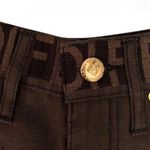 Fendi Authentic Vintage 90s Logo Denim Shorts Photo 8