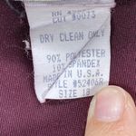 Mark Reed Velvet‎ Top Beaded Trim Long Sleeve Blouse Burgundy Plus Size 18 Purple Photo 4